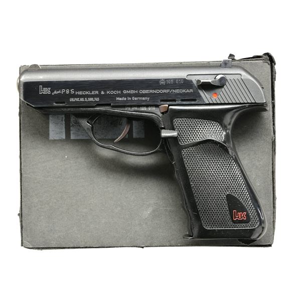 1974 PRODUCTION H&K P9S WITH BOX AND 3 MAGS.