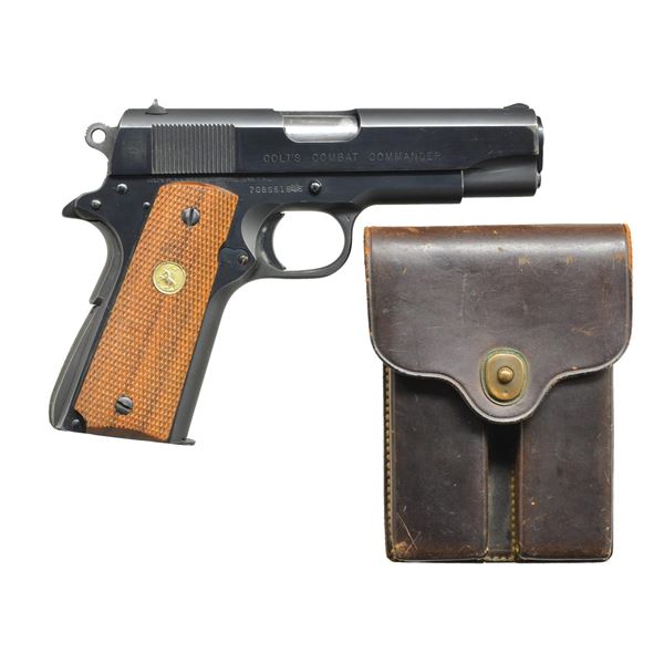 COLT SERIES 70 COMBAT COMMANDER SEMI AUTO PISTOL.