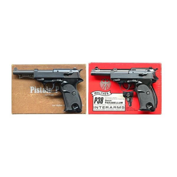 2 ALLOY FRAMED WALTHER MODEL P38 SEMI-AUTO