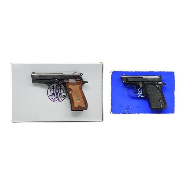BERETTA 87BB & 21A SEMI AUTO PISTOLS.