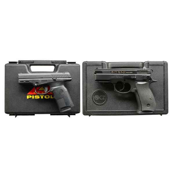 STEYR M40 & CZ 75 P-01 SEMI AUTO PISTOLS.