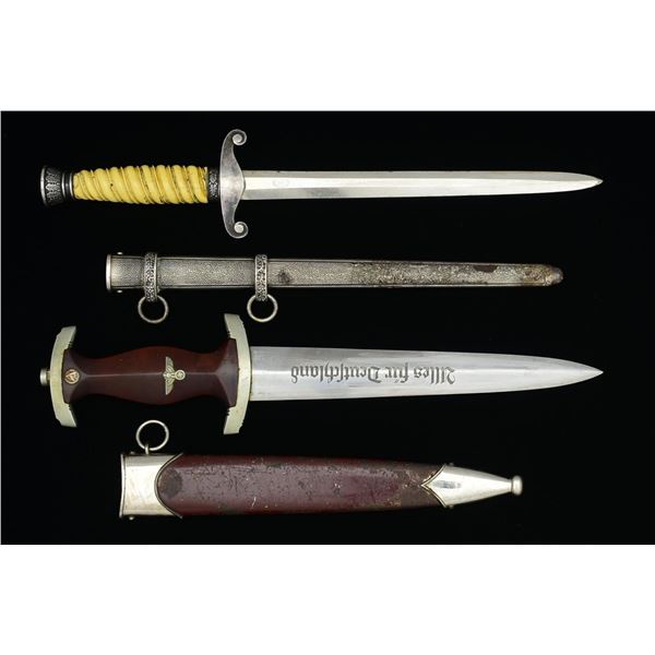 2 WWII GERMAN DAGGERS.