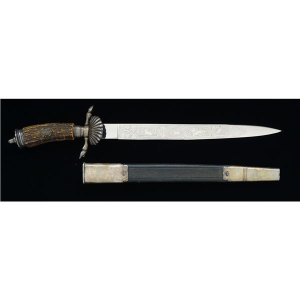 WWII GERMAN HUNTING ASSOCIATION DAGGER.