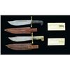 Image 2 : PAIR OF FINE WW2 V-44 SURVIVAL KNIVES.