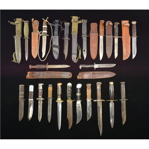 20 US MILITARY FIGHTING KNIVES.