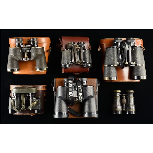 6 PAIRS OF BINOCULARS.