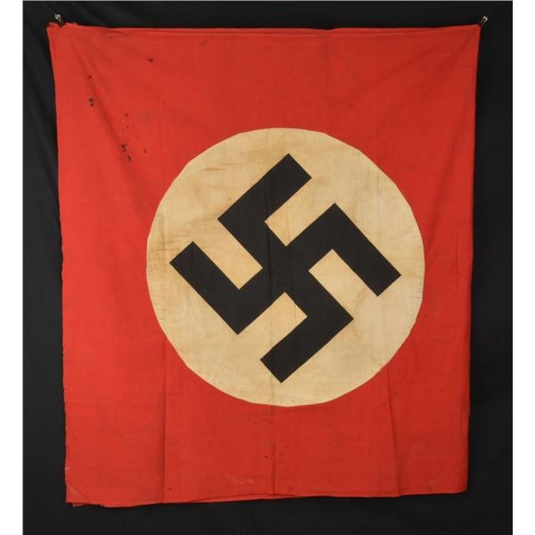 2 WWII GERMAN PARTY FLAGS/BANNERS.