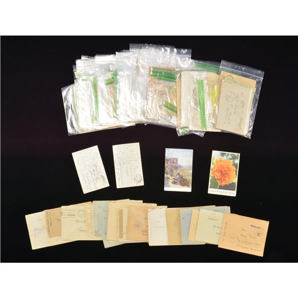 WWII GERMAN POSTAL EPHEMERA GROUP.