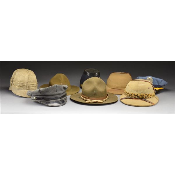 49 MOSTLY AMERICAN HELMETS AND OTHER HEADGEAR.