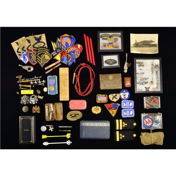 LARGE GROUP OF MOSTLY WWII & LATER US MEDALS,