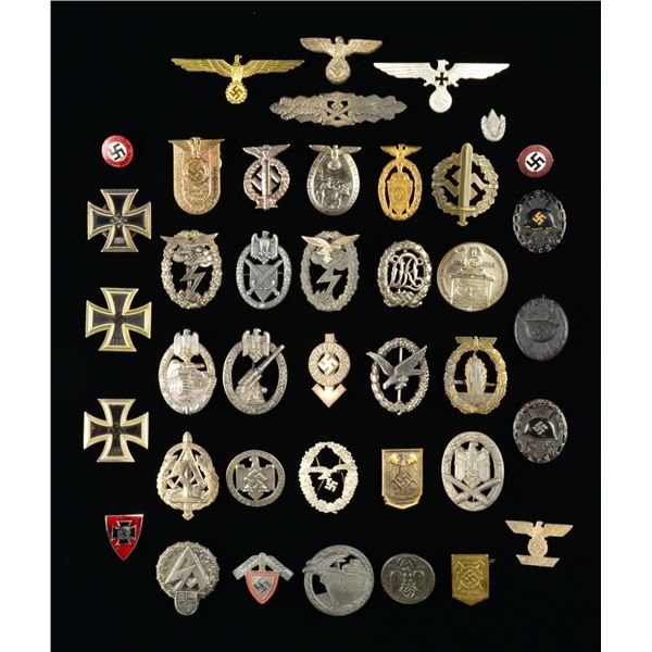 WWII GERMAN BADGES, MEDALS, PINS, TINNIES & MORE.