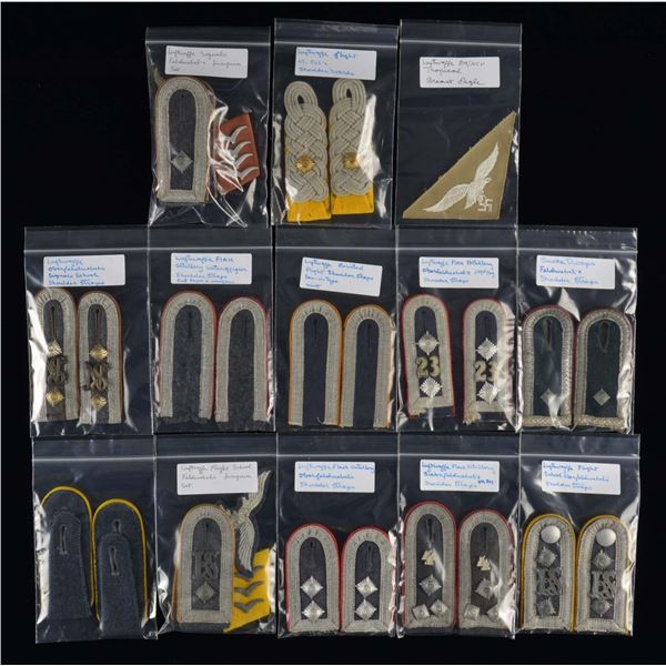 EXTENSIVE WWII GERMAN LUFTWAFFE SHOULDER STRAP &