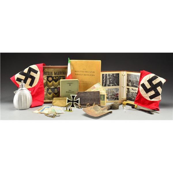 WWII GERMAN & ITALIAN MILITARIA & RELATED ITEMS.