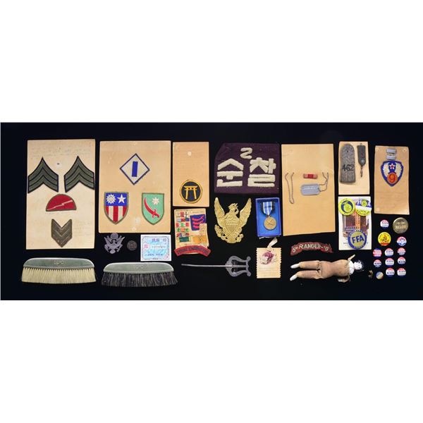 WWII & AFTER GROUP OF HISTORICAL PIECES FROM