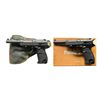 Image 1 : 2 WALTHER MODEL P1 STYLE SEMI AUTO PISTOLS.