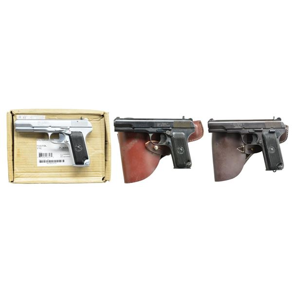 3 TOKAREV BASED SEMI AUTO PISTOLS.