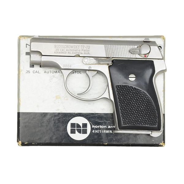 BUDISCHOWSKY MODEL TP-70 SEMI-AUTO PISTOL.