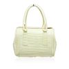 Image 3 : Nancy Gonzalez Yellow Crocodile Top Handle Handbag