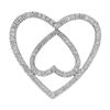 Image 1 : 10k White Gold 0.74CTW Diamond Pendant, (I2/I-J)