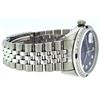 Image 4 : Rolex Mens Stainless Steel Blue Vignette Diamond & Sapphire Datejust Wristwatch