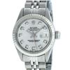 Image 1 : Rolex Ladies Stainless Steel Silver Diamond 26MM Datejust Wristwatch
