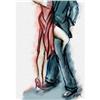 Image 1 : TANGO Milonga Dance ART Print Watercolor 24x32 #1851628