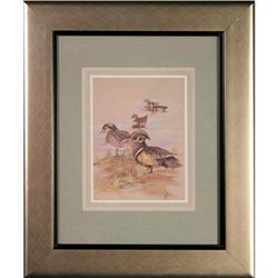 "Woodland Ducks" Litho Print by Anni Moller #1851788