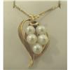 Image 1 : Estate Jewelry 14K Yellow Gold Pearl Cluster #1851825