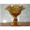 Image 1 : FENTON CRYSTAL AMBER COMPOTE #1851914
