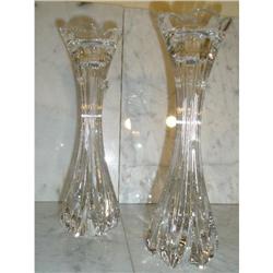 LEADED CRYSTAL CANDLESTICKS PAIRS MATCHING #1851915