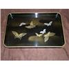 Image 1 : Double Handle Butterfly Tray Signed  #1851942