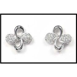 PLATINUM EARRINGS WITH 28 DIAMONDS(price was #1852033