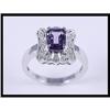 Image 1 : Wonderful 14K White Gold Diamond and Amethyst #1852037