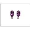 Image 1 : 18K AMETHYST DIAMOND EARRINGS WERE $125.00 #1852205