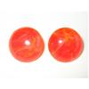 Image 1 : Tangerine Swirled Lucite Earrings Germany #1852476