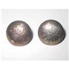 Image 1 : Vintage Silver Etched Button Earrings Birks #1852592