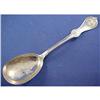 Image 1 : Durgin STRAWBERRY COIN SILVER SERVING SPOON #1852695