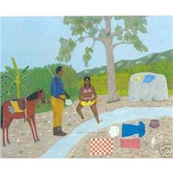 Haitian Painting by Philome Obin, Christie's #1852700