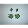 Image 1 : Four Piece Rhinestone Pin and Earring Set #1852744