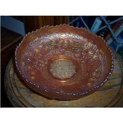 Carnival Glass Dish w/Pattern #1853013