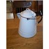 Image 1 : Large White w/Black Enamel Coffee Boiler #1853113
