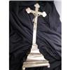 Image 1 : ANTIQUE STANDING ALTAR CRUCIFIX SIGNED #1853310