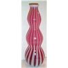 Image 1 : RARE Fenton Cranberry Striped Large Vase #1853865
