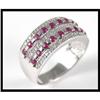 Image 1 : Gorgeous 14K White Gold Ruby Ring #1853900