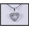 Image 1 : Loving Platinum Heart Shaped Pendant #1853906