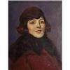 Image 1 : Portrait of an Elegant Lady in a Wide-brimmed #1853964