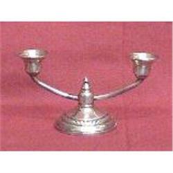 Small Antique Sterling Silver Candelabra #1854098