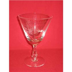 Fostoria etched glass Goblets (pine seed) #1854101