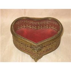 Victorian heart shape jewelry box #1854105