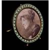 Image 1 : Miniature Bronze and Mosaic Round Picture Frame#1854143